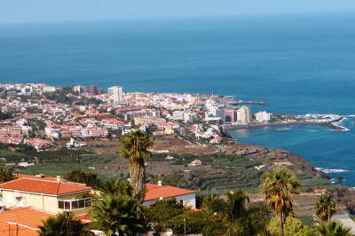 Blick auf Puerto de la cruz